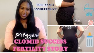 PREGNANT CLOMID SUCCESS  FERTILITY STORY [upl. by Welcome]