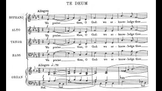 Herbert Howells  Te Deum Collegium Regale score video [upl. by Iinde]