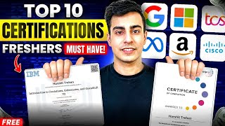 Top 10 Certificates That Will Get You HIRED  AWS Azure Google Cloud Cisco [upl. by Nennahs]