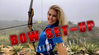 Archery How To Put A Recurve Bow Together…in under 2 minutes [upl. by Ellehcal]