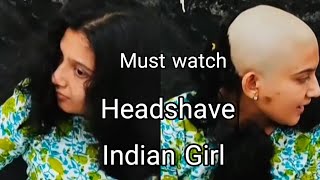 Indian Girl Headshave  Indian Girl Haircut  Indian Woman Headshave  sonikuri headshave [upl. by Nibroc]