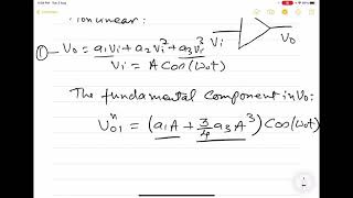 Radio Frequency Integrated Circuits RFICs  Lecture 3 Gain compression Intermodulation [upl. by Jerrold862]