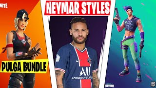 Fortnite Neymar JR SECRET Skin Styles 3 Styles Pulga Bundle TONIGHT 1610 Update Leaks amp Concept [upl. by Hogan]