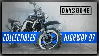 Days Gone HIGHWAY 97 Collectibles Guide  Characters Nero Intel Tourism amp Character Upgrades [upl. by Bauer]