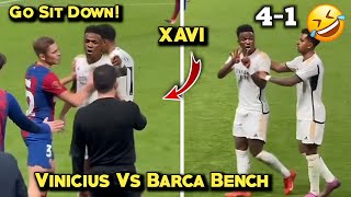 Vinicius Junior Mocking Barcelonas Bench 🤣 [upl. by Parnell]