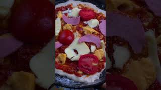 Sourdough pizza from scratch pizza cheesy fypシ゚viral trending [upl. by Hairem]