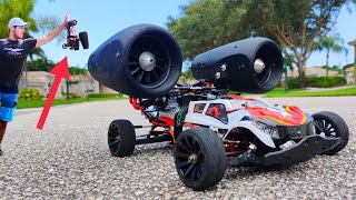 quotHoverquot Twin 70000 Rpm EDFs Flying RC Car [upl. by Gothar]