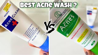 Mentholatum Acnes Creamy Wash vs Mistine Acne Clear Face wash Honest Review [upl. by Pennington]