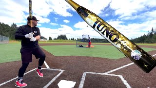 Hitting with the JUNO Final Chapter Vol 2 amp MR1 Katana  USSSA240 Slowpitch Softball Bat Review [upl. by Porcia]