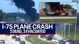 Naples plane crash 2 dead after crash landing on I75 [upl. by Aimej]