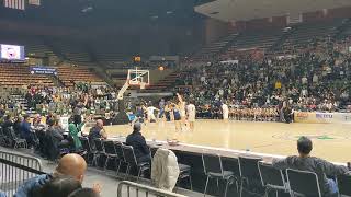 Dinuba High School Boys Basketball Valley championship 2024 vs Mission Prep clutch rebound [upl. by Mirisola]