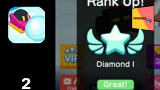 Snowballio  Diamond Rank Unlocked  Gameplay Part 2 iOS Android [upl. by Halonna649]