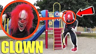 when you see this GIANT Killer Clown do not approach him RUN away FAST Crouchy the Clown [upl. by Pat]