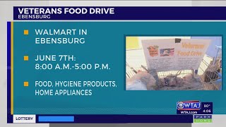 Ebensburg food drive set up to refill extremely low supplies for veterans [upl. by Yorle181]