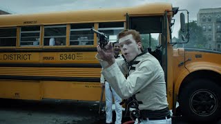 Jerome Valeska amp The Maniax Kidnap A School Bus Gotham TV Series [upl. by Nylirret929]