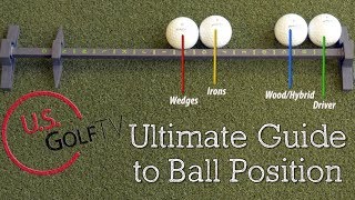 The Ultimate Guide to Ball Position in Golf GOLF BALL POSITION IN STANCE [upl. by Tandy]