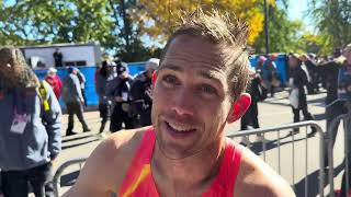 CJ Albertson after running 210 for 10th at 2024 NYC Marathon [upl. by Talley]