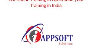 EDI Training in Hyderabad  EDI Online Training in India  EDI Training Institutes in Hyderabad [upl. by Auston]