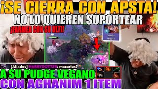 SE CIERRA CON APSTA WICHO SACA DE QUICIO A MACARIUS NO QUIERE SUPORTEAR A SU PUDGE VEGANO DOTA 2 [upl. by Niltiac328]