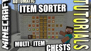 Minecraft PS4  MULTI ITEM CHEST SORTER  How To  Tutorial  PS3  XBOX [upl. by Gilder86]