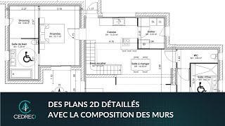 Personnalisez la composition des murs de vos projets et obtenez des plans 2D détaillés [upl. by Yila]