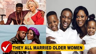 Nigerian Celebrities who are married to older women nigeriancelebrities nigeriaentertainment [upl. by Sankey572]