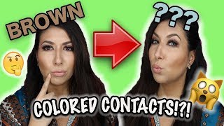 TTDEYE QUEEN GRAY COLORED CONTACT REVIEW ON DARK EYES  COMPARISON  10 CONTACT LENS TIPS [upl. by Nikkie]