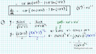 chain rule differentiation pt I [upl. by Annauj995]