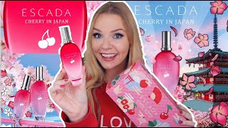 NEW ESCADA CHERRY IN JAPAN PERFUME REVIEW 🍒  ESCADA SUMMER LIMITED EDITION 2022  Soki London [upl. by Epoillac715]