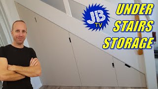 How I made this Under Stairs Storage Cupboard and Drawer  Space Saving  DIY [upl. by Teddman]