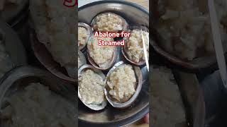 Abalone Ready for Steamed abaloneshell abalone steamedabalone chineseabalone viralshortvedio [upl. by Calore]