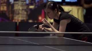 2012 Killerspin Chicago International Table Tennis Festival  Slow Motion Studies  Ariel Hsing [upl. by Noloc]