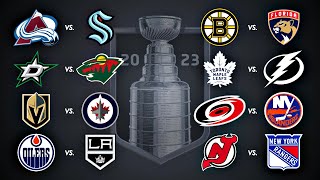 2023 Stanley Cup Playoffs  Round 1  Every Goal [upl. by Ahsitan]