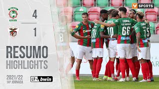 Highlights  Resumo Marítimo 41 Santa Clara Liga 2122 14 [upl. by Nahsar976]