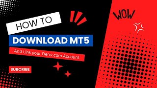 How to Install MT5 on PC And Link Your Derivcom Account [upl. by Eirised314]