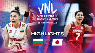 🇧🇬 BUL vs 🇯🇵 JPN  Highlights  Week 1  Womens VNL 2024 [upl. by Eichman]