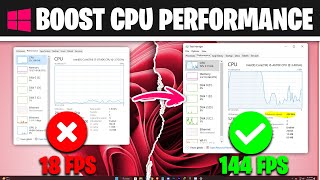 🔧3 Tips To Speed Up CPU Performance  Best Windows Settings  2024 [upl. by Sylirama]