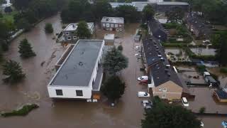 Kompilation Hochwasser Eschweiler Juli 2021 Spenden Sie über das Deutsche Rote Kreuz DRK [upl. by Nnazil]