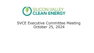 SVCE October 25 2024 Executive Committee Meeting [upl. by Nage]