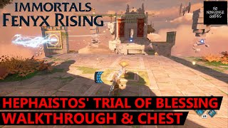 Immortals Fenyx Rising Hephaistos Trial of Blessing Walkthrough amp Chest Location  A New God DLC [upl. by Piane]