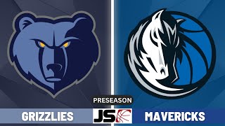 Memphis Grizzlies vs Dallas Mavericks  NBA Preseason Live Scoreboard 2024 [upl. by Wilone555]