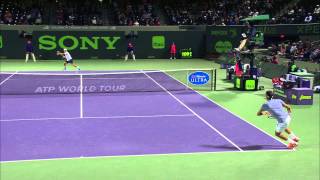 Nishikori KOs Federer In Miami [upl. by Norad]