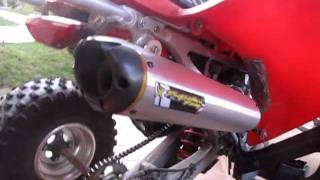 TRX450R Two Brothers Exhaust [upl. by Etteniuqna]