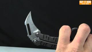 Quartermaster Knives QTR9 KITT Karambit Balisong Butterfly Knife Overview [upl. by Bautram837]