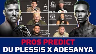 UFC 305 Pros Predict Dricus du Plessis vs Israel Adesanya  MMA Fighting [upl. by Kristof600]