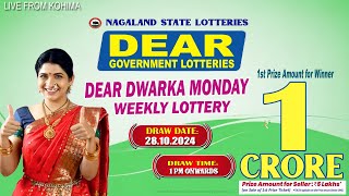 LOTTERY SAMBAD DEAR 1 PM 28102024 NAGALAND LOTTERY LIVE DEAR LOTTERY LIVE LOTTERY SAMBAD [upl. by Aruam]