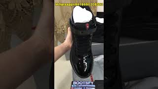 The best sneakersPrada Americas Cup High top sneakers black from BOOTSFY shoes prada sneaker [upl. by Yerd143]