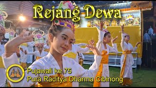 Tari Rejang Dewa  Pujawali ke 75 Pura Raditya Dharma [upl. by Landon626]