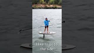 Downwind SUP foiling  How to start  STEP 1 shorts [upl. by Aenneea]