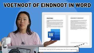 Voetnoot of eindnoot toevoegen in Word [upl. by Sillyrama]